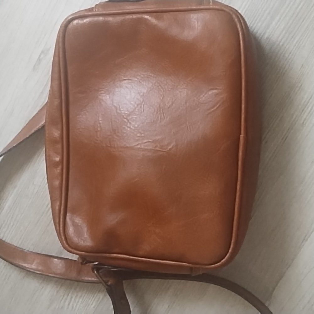 Boc Brown Leather Bag With Logo Patch - image 6